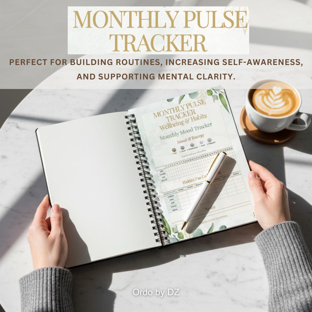 Wellness Planner Habit Tracker – Mood Energy Self-care Productivity ...