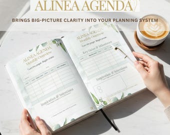 Minimal Monthly Digital Planner – Undated, GoodNotes iPad Planner (PDF Download