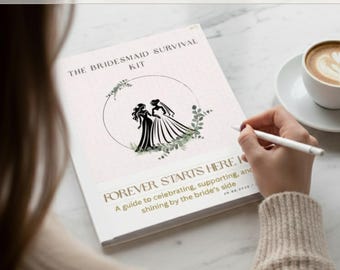 Bridesmaid Planner | Bridesmaid Kit | Elegant Wedding Party Organiser | Digital Bridesmaid Duties Checklist Timeline Wedding Party Guide