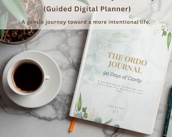 90-Day Digital Wellness Journal – Guided Minimal Planner (Printable PDF for GoodNotes)