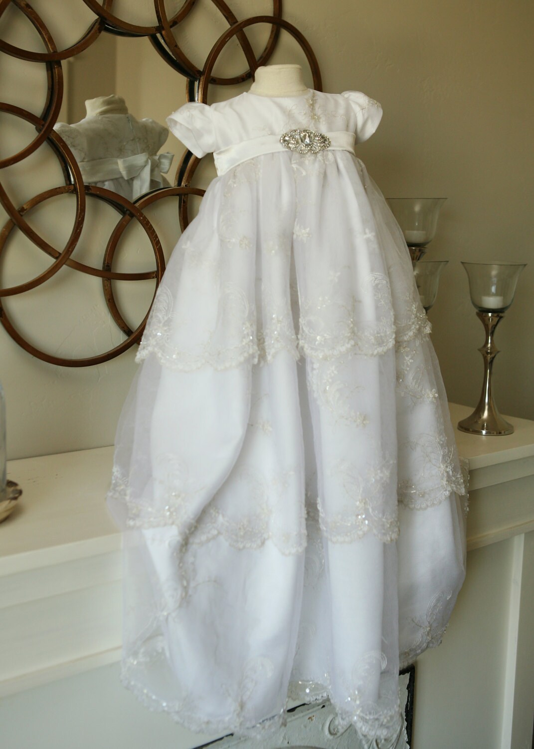 Lace Baptism Dress White Blessing Dress Christening Gown - Etsy