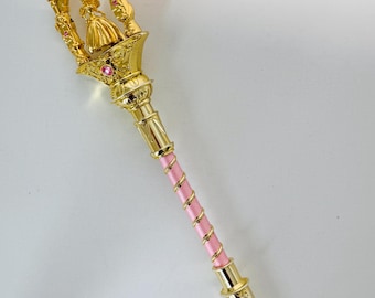 Vintage 90s Euro Disney Aurora Wand - Sleeping Beauty Light-Up Scepter - Authentic Disney Store London Collectible - Working!