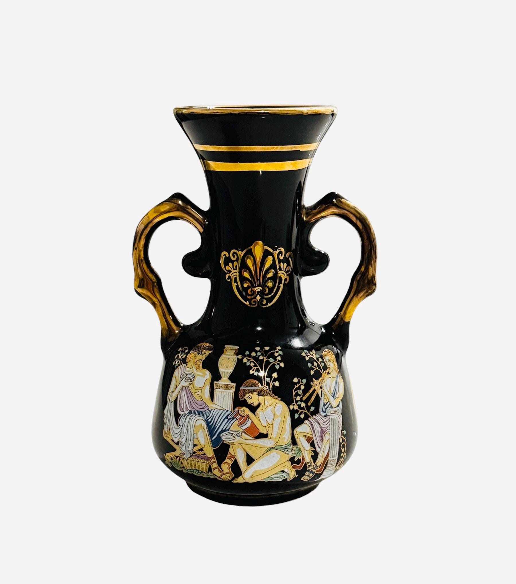 Greek Vase Handmade With Gold 24 K - Etsy