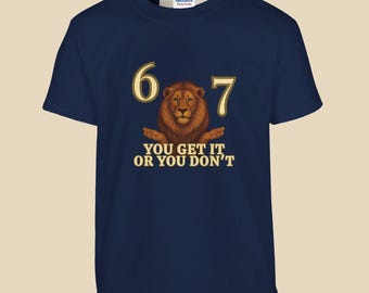 67 LION™ T-shirt met ronde hals