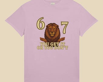 67 LION™ t-shirt met ronde hals