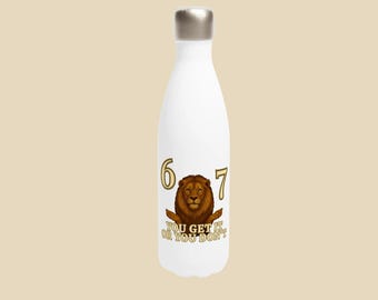 67 LION™ RVS waterfles 500 ml