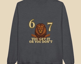 67 LION™ dames fleece sweater met ronde hals