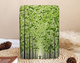 Forest Nature Kindle Case with Hand Strap for Paperwhite 11th 12th Gen 6.8'' 7'' 2022/2024, Kindle 10/11th 6'',Custom Kobo Clara Libra Case