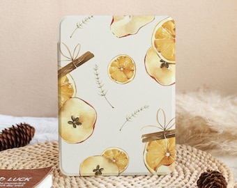 Fruit Cinnamon Kindle Case with Hand Strap for Paperwhite 11th 12th Gen 6.8'' 7'' 2022/2024, Kindle 10/11th 6'',Custom Kobo Clara Libra Case