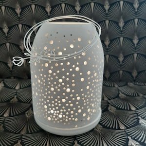 Lichtkuppel handgemacht | LED Dekolicht | Stimmungslicht modern | Tischdeko elegant | Geschenkidee Muttertag | Hochzeit, Geburtstag