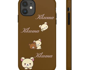 Rilakkuma Bear Phone Case | Kawaii Cartoon Protective Cover