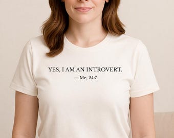 Introvert Humor Tee | Minimalist Quote Shirt
