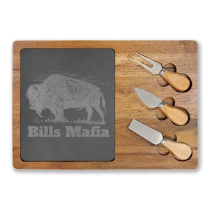 Buffalo Engraving Charcuterie Board | Slate Cheese Board