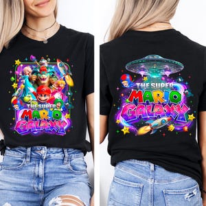 Super Mario Galaxy Movie Shirt,Universal Studios Super Mario Tee,Mario Since 85 Tee,Universal Orlando Birthday Gift,Disney Shirt image 1