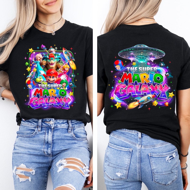 Super Mario Galaxy Movie Shirt,Universal Studios Super Mario Tee,Mario Since 85 Tee,Universal Orlando Birthday Gift,Disney Shirt image 1