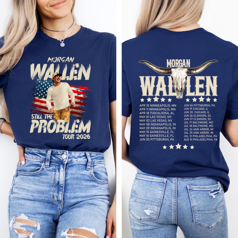 Wallen Still The Problem Tour 2026 Comfort Shirt, Wallen Shirt, Wallen Country Music Tee, Morgan Fan Gift image 4