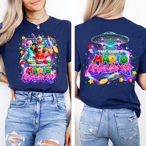 Super Mario Galaxy Movie Shirt,Universal Studios Super Mario Tee,Mario Since 85 Tee,Universal Orlando Birthday Gift,Disney Shirt image 2
