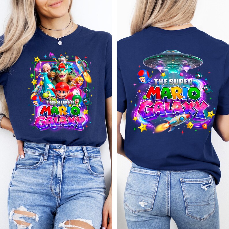 Super Mario Galaxy Movie Shirt,Universal Studios Super Mario Tee,Mario Since 85 Tee,Universal Orlando Birthday Gift,Disney Shirt image 2