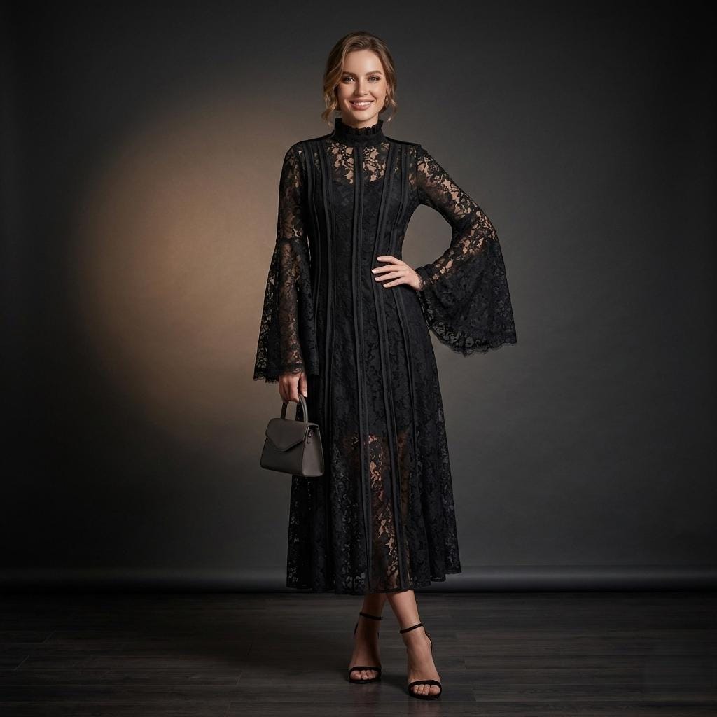 long formal dress women A-line Fashion Formal Evening Dresses Long Sleeve Prom Dresses – dressblee main image 1
