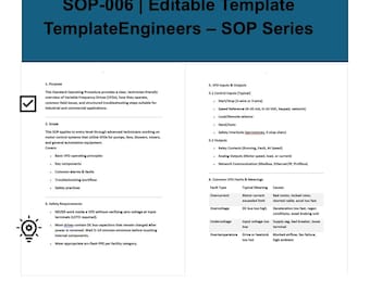 SOP-006 – Noções básicas e solução de problemas de inversores de frequência | Guia do técnico industrial | Falhas, fiação, diagnóstico e lista de verificação de campo para inversores de frequência