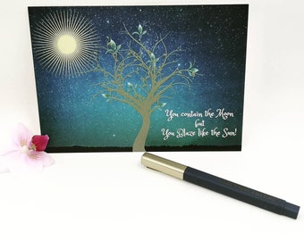 Spiritual Birthday Card,Card for Him, Just Because Card, Friendship Card, New Age Gift Card, Pagan Postcard, Motivational  Postcard, Cards