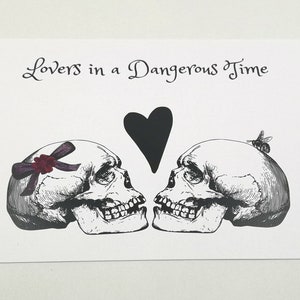 Carte de Saint-Valentin Amoureux dans une période dangereuse, Saint-Valentin en cas de pandémie, Saint-Valentin drôle, Saint-Valentin unique, Saint-Valentin têtes de mort, Cartes unisexes