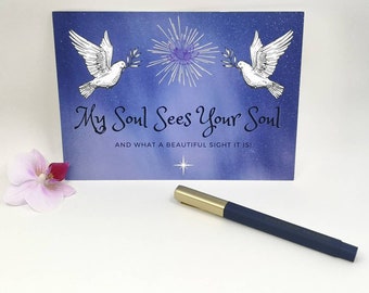 Friendship Card, Love Card, Just Because Card, Postcard, Blank Card, Anniversary Card, Paper and Stationary, Spiritual Card, Lightworkers