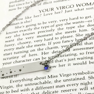 Collier Vierge, collier signe du zodiaque, collier astro de septembre, collier constellation, collier signe astrologique, collier carte des étoiles, cadeaux pour elle
