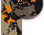 Witch- Halloween - fall fashion - Pattern Peyote Bracelet - Peyote Cuff Bracelet Pattern - witch, cat,  but and owl - seed bead pattern