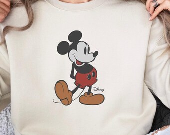 Disney Vintage Mickey Mouse Sweatshirt, Vintage Disney Mickey Mouse Shirt, Disneyworld Holiday Vacation Sweatshirt, Disney Retro Sweater