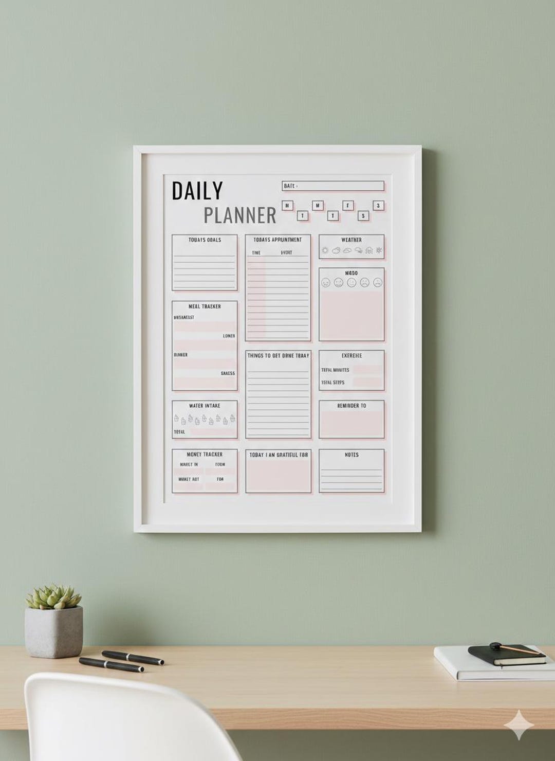 Printable Daily Planner for Busy Moms | Undated Daily Organizer | Mom ...