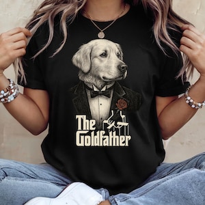 The Goldfather Shirt · Golden Retriever Parody Tee · Vintage Dog Lovers Gift · Bella Canvas