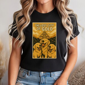 ゴールデンレトリバーTシャツ • ロストシティオブゴールド、ヴィンテージスタイル
