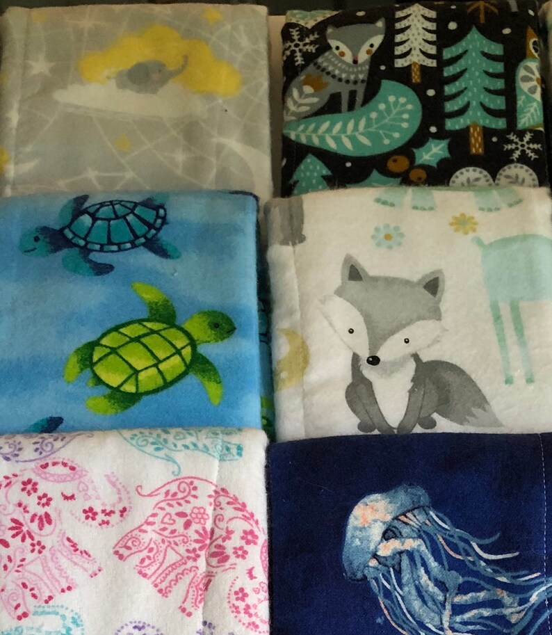 Soft Flannel & Cloth Diaper Burp Cloths Etsy