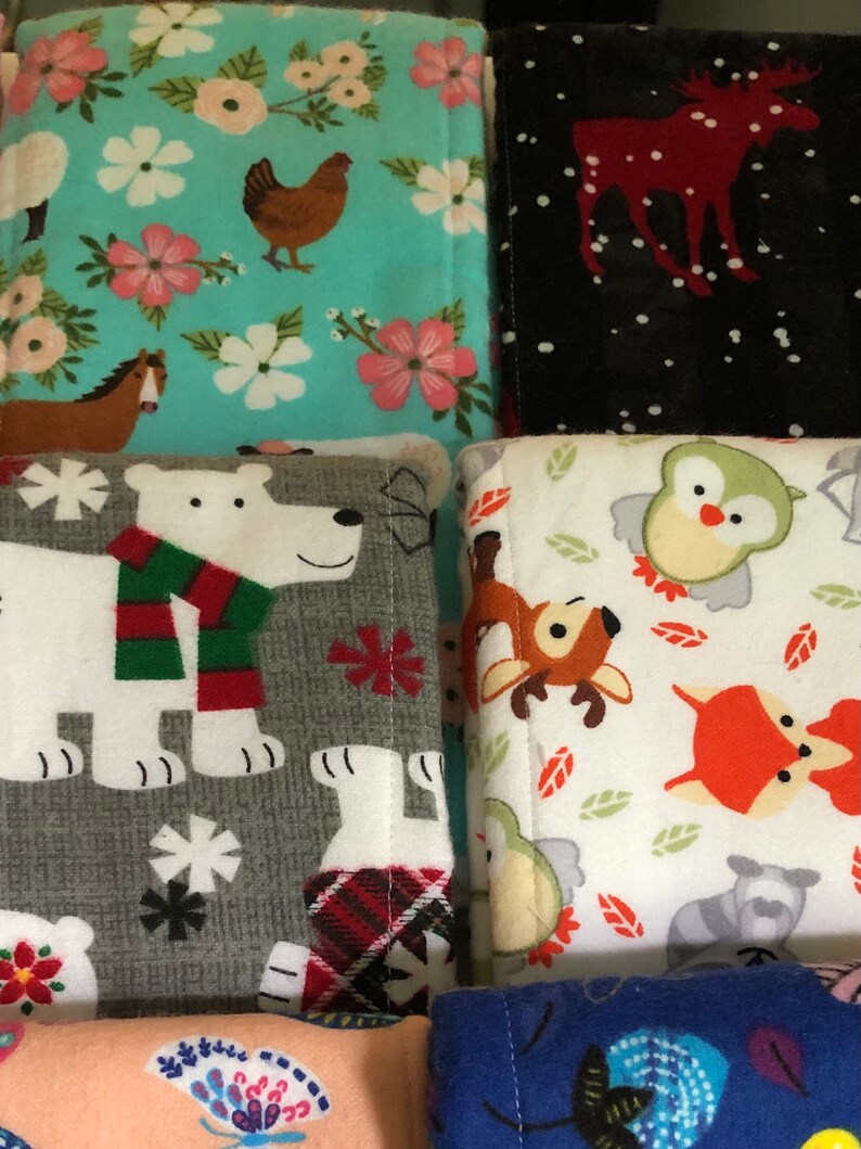 Soft Flannel & Cloth Diaper Burp Cloths Etsy