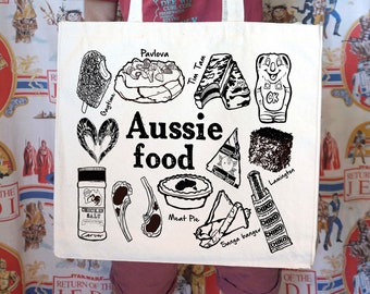 Canvas tote bag - Australian Food