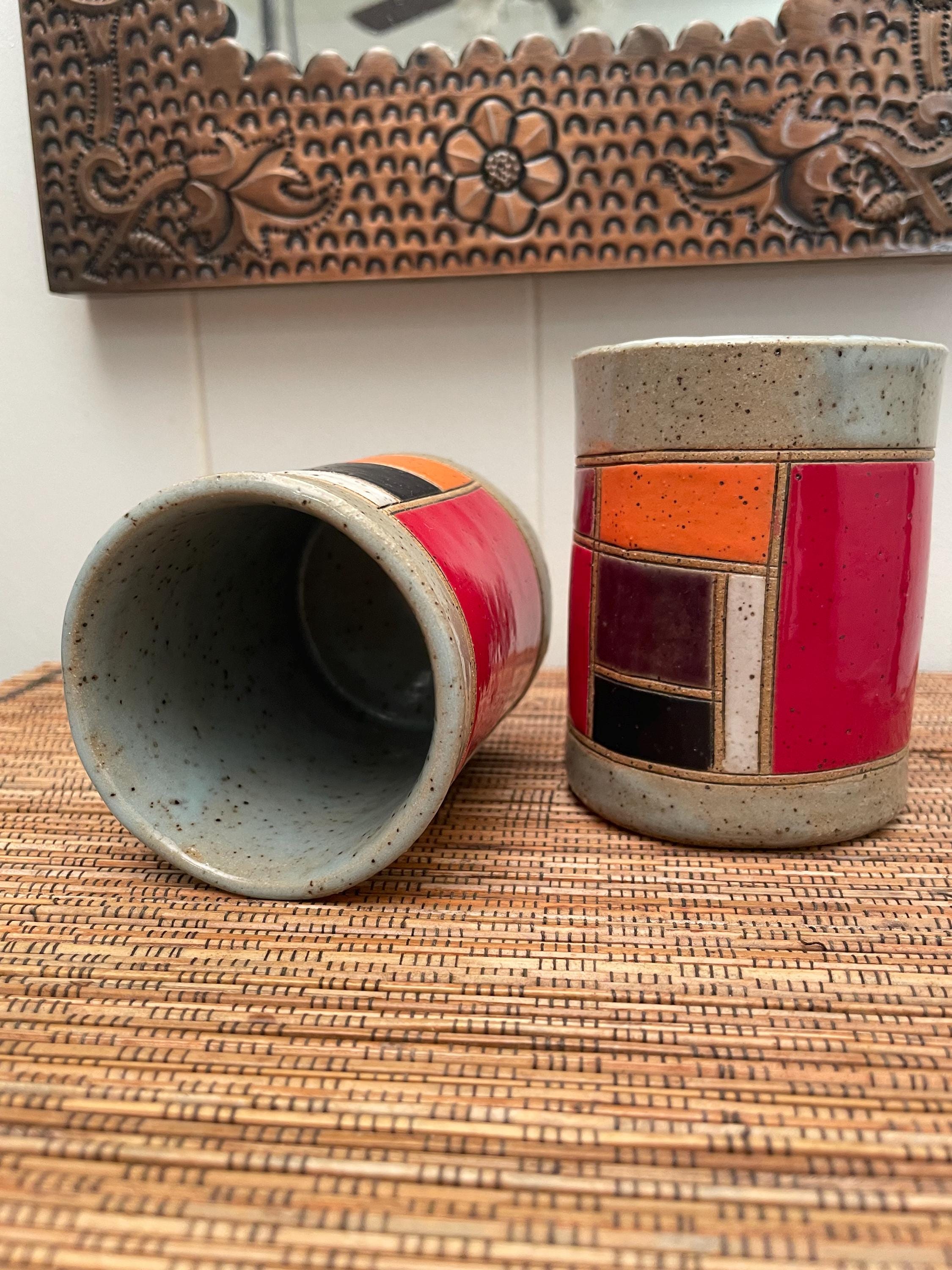 Mondrian Pottery - Etsy