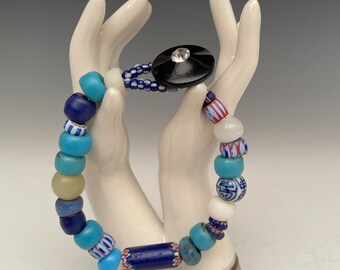 Trade Bead Bracelet Blues