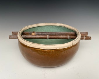 Bowl with Bamboo Handle