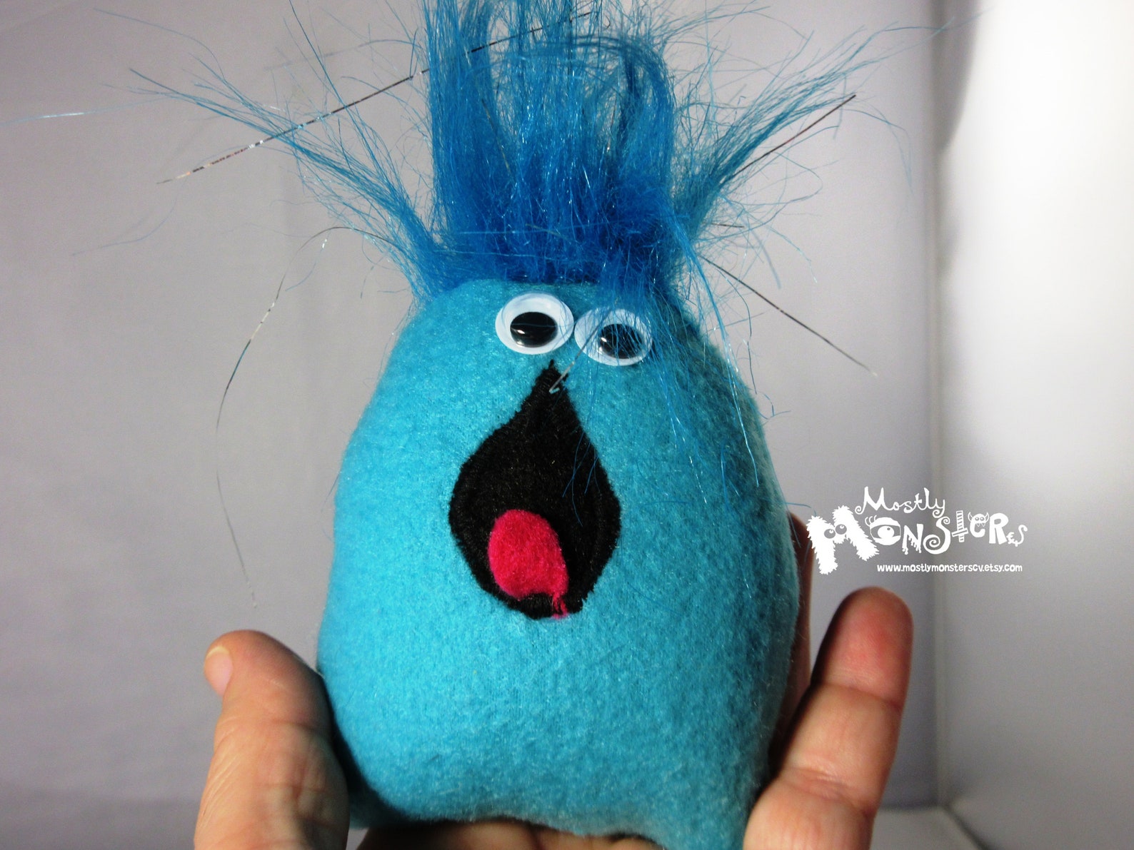 Little monsterlittle bean bag monsterTurquoise monster Etsy