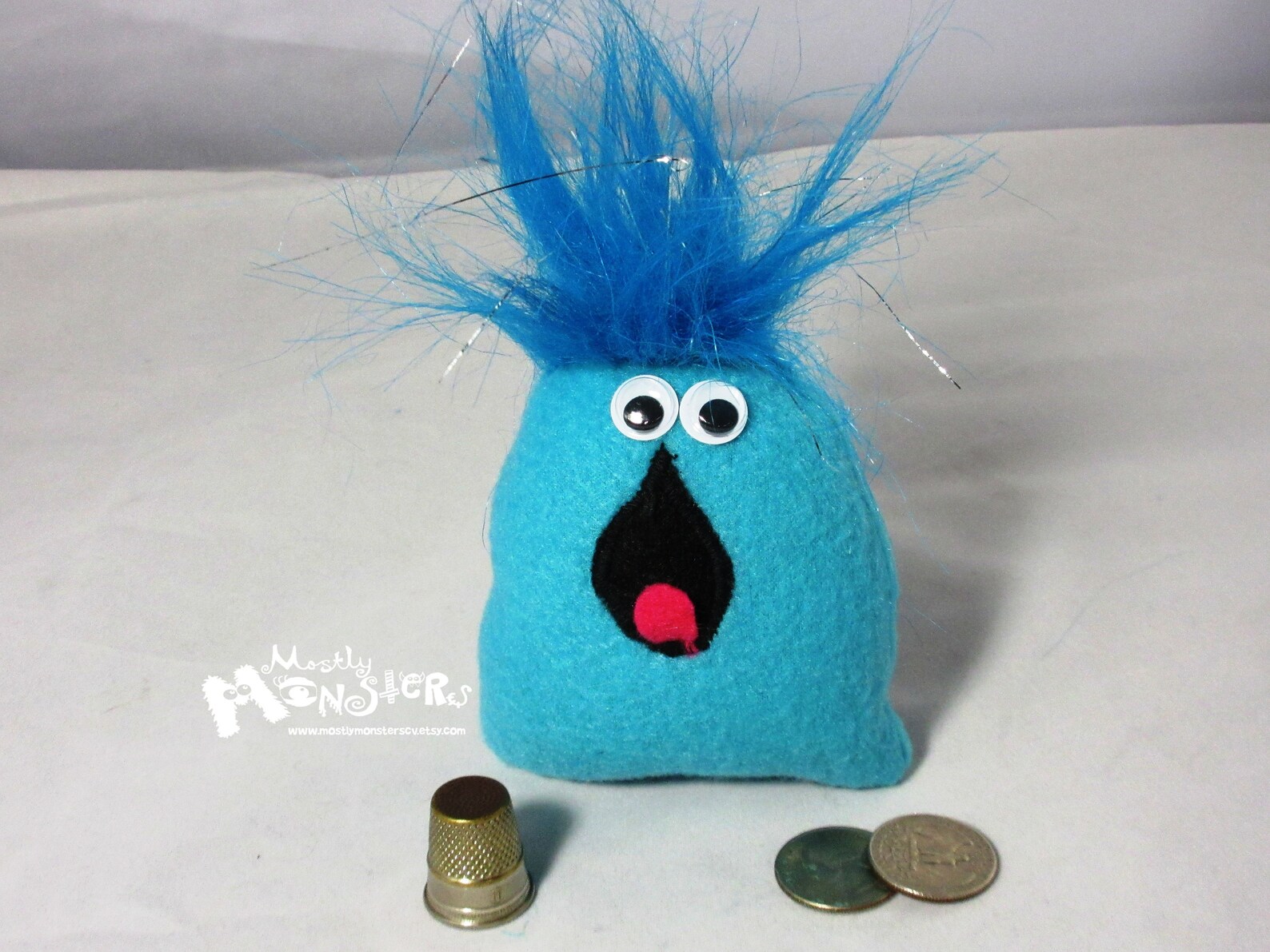 Little monsterlittle bean bag monsterTurquoise monster Etsy