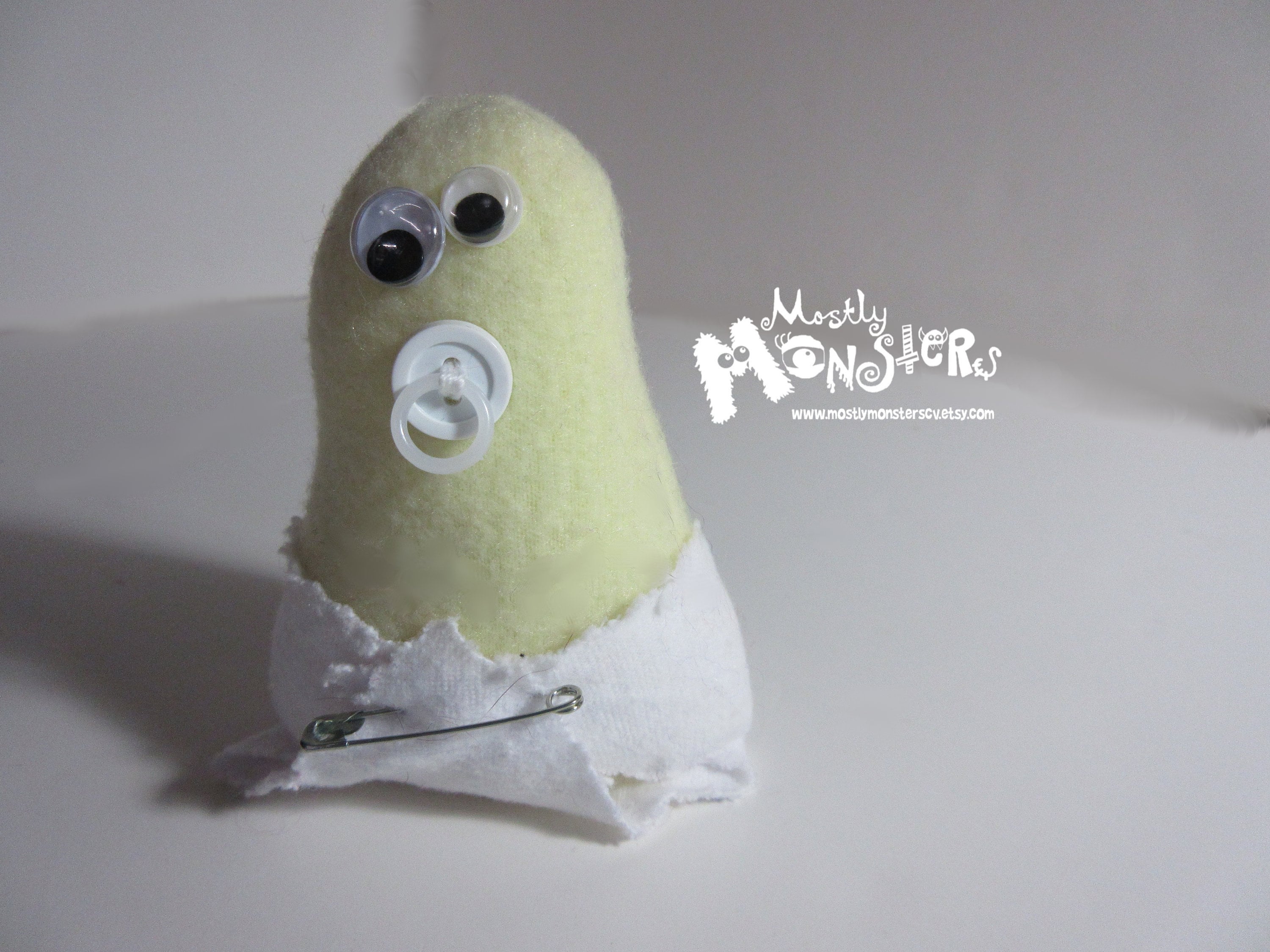 Baby Beans; mini-bean bag monster;  baby monster; Binky Monster; Diaper monster; monster bean; Pastel baby monster