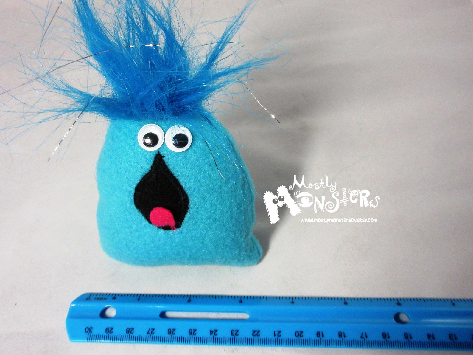 Little monsterlittle bean bag monsterTurquoise monster Etsy