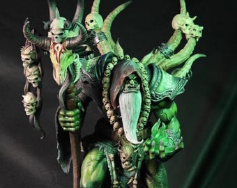 World of Warcraft Figure,Gul'dan Statue,WoW Decor,Video Game Figures,12" High Detailed,warcraft fan art