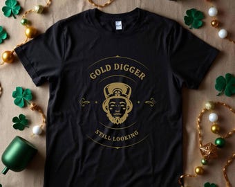 St Patrick's Day T-Shirt | Miner Illustration Tee
