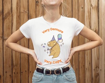 Capybara Birthday Party Animal Tee | Whimsical Graphic Shirt