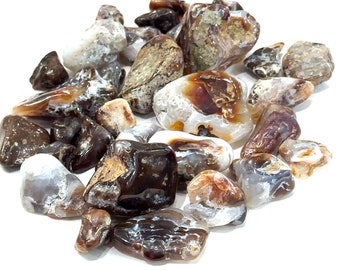 Fire Agate Tumbled Gemstone: Ethically Sourced Healing Crystal