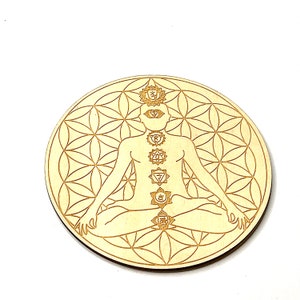 Wooden Grid plates, grid plate, Flower of life grid, Metatron grid,  chakra grid plate, Star of David grid plate, geometric wood grid plate