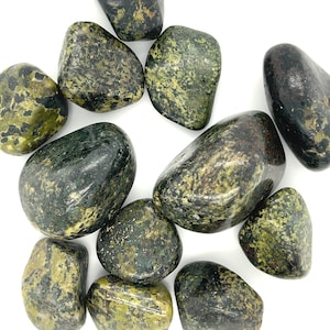 Jade, Nephrite Healing Stone Tumbles, Metaphysical crystals, good fortune crystal, healing crystal, tumble stone, prosperity stone,