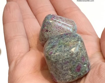 Ruby Kyanite Tumble Stone: Healing Energy Crystal
